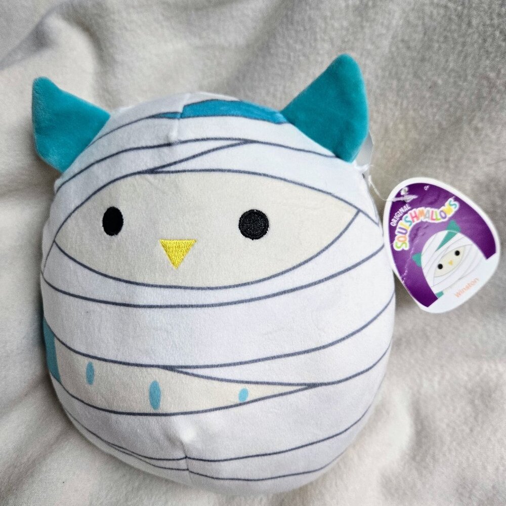 Just in time for Halloween - Squishmallow Winston Owl Mummy (9 inches)